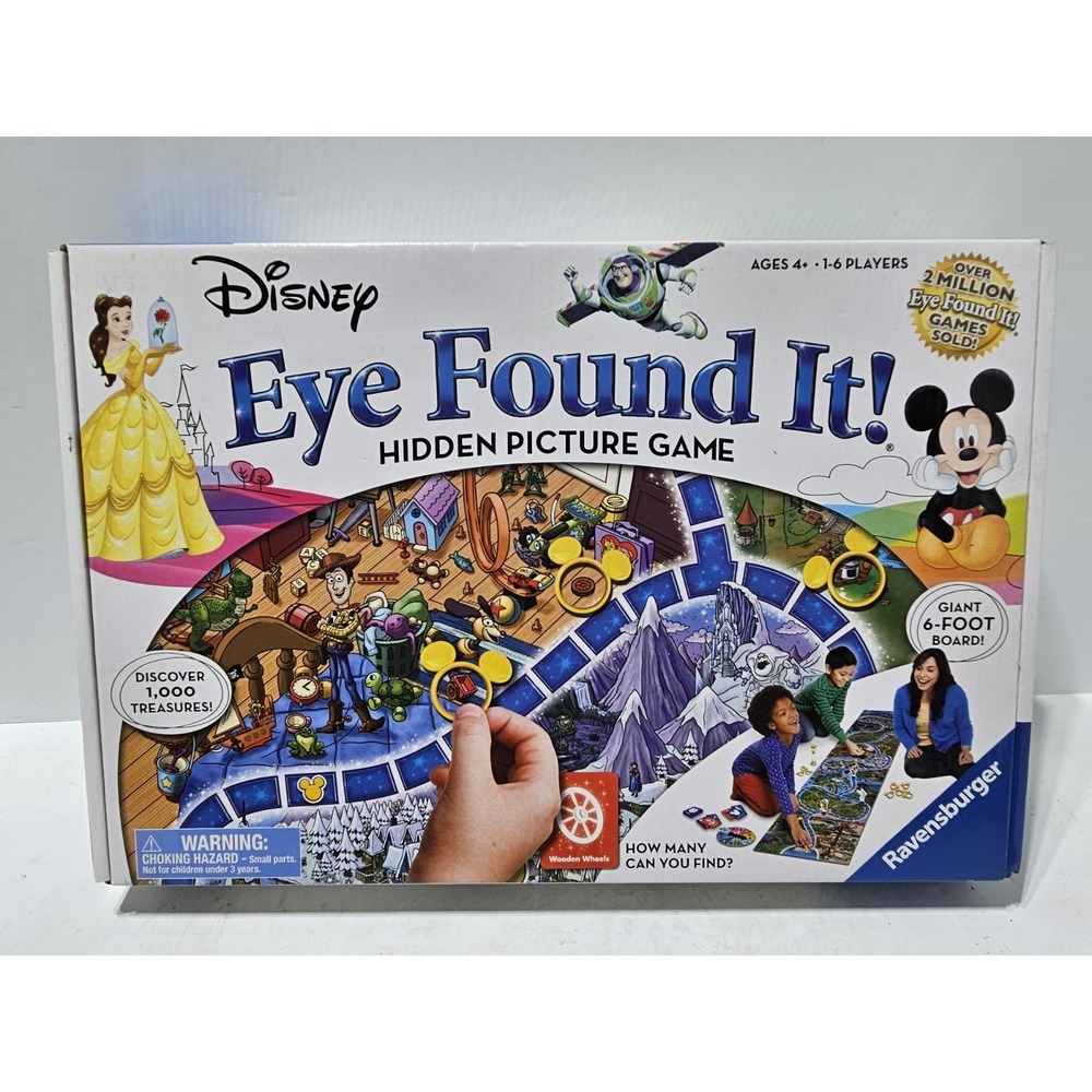 Walt Disney World Ravensburger Eye Found It Hidden Picture Board Game New Sealed